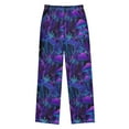 thumbnail image 2 of FORMRS Kids Pajama Pants with Pockets Size 6-8Y Boys Lounge Sleep Bottoms, Purple Mushrooms Pattern, 2 of 8
