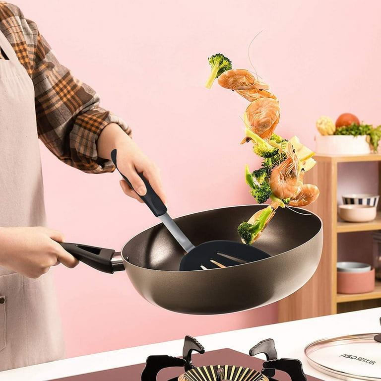 ROBOT-GXG Circular Slotted Spatula Silicone Hanging Fried Turner Non-stick  Home Kitchen Cookware 