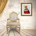 thumbnail image 3 of Fab Funky 12x14 Gold Ornate Wood Framed with Double Matting Museum Art Print Titled - Cat in Ski Sweater, 3 of 4