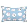 thumbnail image 1 of Fotbe Cartoon Sushi Funda de Almohada Decorativa Estilo Occidental, Lujo en Algodón, Fundas para Almohadas King, Cojín Estampado para Decoración del Hogar-14"x20", 1 of 6