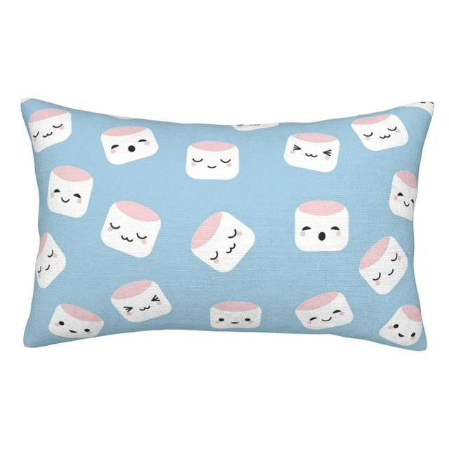 Fotbe Cartoon Sushi Funda de Almohada Decorativa Estilo Occidental, Lujo en Algodón, Fundas para Almohadas King, Cojín Estampado para Decoración del Hogar-14"x20"