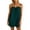*Green, variant on Women's Adjustable Spaghetti Strap Romper , Ruffle Tie Front Jumpsuit For Women , Ladies' Casual Summer Playsuit with Pockets,Black,S-2XL