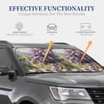 thumbnail image 4 of Fotbe Peinture de Théière Lilas 2 Pcs Pare-Soleil / Bloqueur de Soleil pour Pare-Brise de Voiture / Accessoires Intérieurs Pliables pour Protection Solaire - Grand, 4 of 6