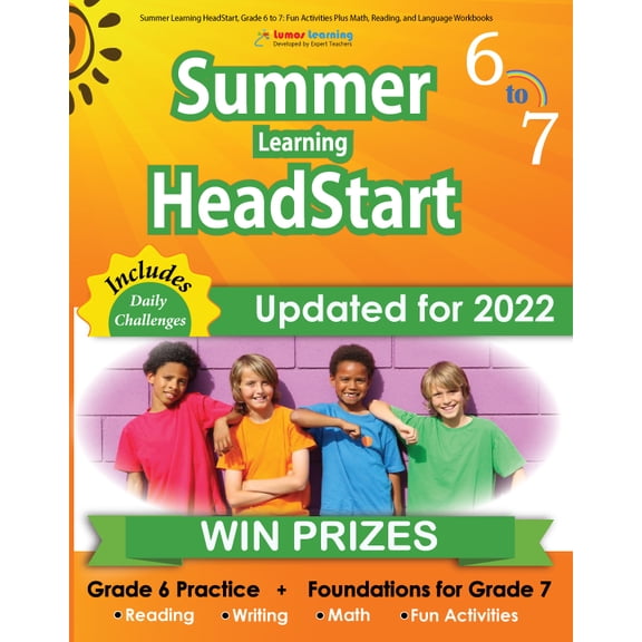 Lumos Summer Learning HeadStart, Grade 6 to 7 : Fun Activities Plus Math, Reading, and Language Workbooks: Bridge to Success with Common Core Aligned Resources and Workbooks (Paperback)