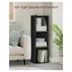 thumbnail image 3 of TYUIOP Custos Collection - Bookshelf, 3-Tier Bookcase, Book Shelf, Open Storage Shelf, 9.4 x 11.8 x 37.3 Inches, for Living Room, Home Office, Dining Room, Ebony Black, 3 of 5