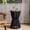 Black + Teak, variant on Christopher Knight Home Outdoor Side Table Set of 2, Woven Rope Patio End Tables, Black + Teak