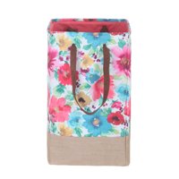 Pioneer Woman Canvas Hamper - Breezy Blossom Floral and Burlap