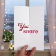thumbnail image 2 of Tarjeta plegable LINHARA Funny You Snore para aniversario y San Valentín, 2 of 9