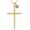 03-Mar Birthstone, variant on Gold Large Cross Necklace for Women with Birthstone | Religious Baptisms Jewelry with Birthstone Birthday Anniversary Wedding Gift for Wife Mom Her