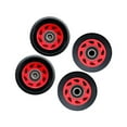 thumbnail image 2 of fastboy High-performance PU Wear-Resistant Inline Skate Wheel 58mm 82A Replacement Black+Red 58x58x32mm 1Set, 2 of 6