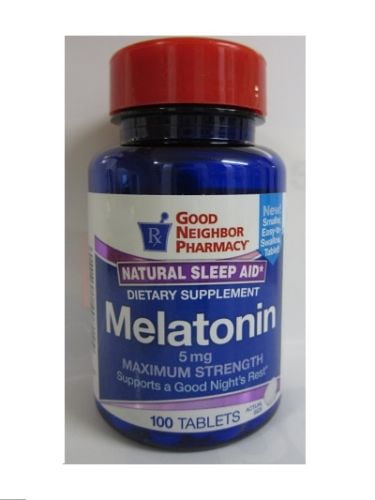 GNP Maximum Strength Melatonin Sleep Aid Supplement 5mg 100 tabs