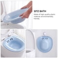 thumbnail image 2 of 1pc Plastic Sitz Bath Toilet Seat Sitting Basin Postpartum Care Wash Basin, 2 of 6
