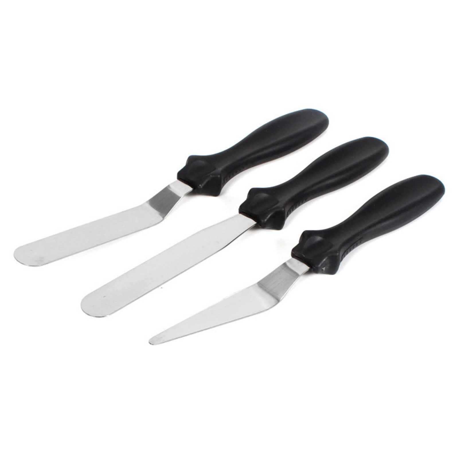 Baking Spatulas Set, Easy To Clean Cream Spatula For Dessert Black,Pink ...