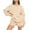 Beige womens 2 piece sets, variant on clear 50% off Usmixi Womens 2 Piece Sweatsuit Crewneck Sweatshirt Lounge Sets for Women Casual Long Sleeve Pullover Shorts Two Piece Outfits Workout Sports Tracksuits Set Pajamas Sets