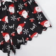 thumbnail image 5 of LILIYA Women 2 Piece Halloween Pajama Set Cute Print Round Neck Spaghetti Strap Ruffle Crop Top Shorts Loungewear Sleepwear, 5 of 6
