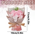 thumbnail image 3 of Small Roses Bouquet Artificial Flower - Preserved Flower Gift for Mothers - 4.3" Unique Gifts Valentine's Day,Mother's Day,Thanksgiving,Birthday,Anniversary,Artificial Flowers(Pink), 3 of 6