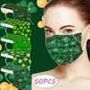 Cotonie Adult Disposable Face Masks Adult St. Patrick's Day Three Layer Protective Breathable Mask