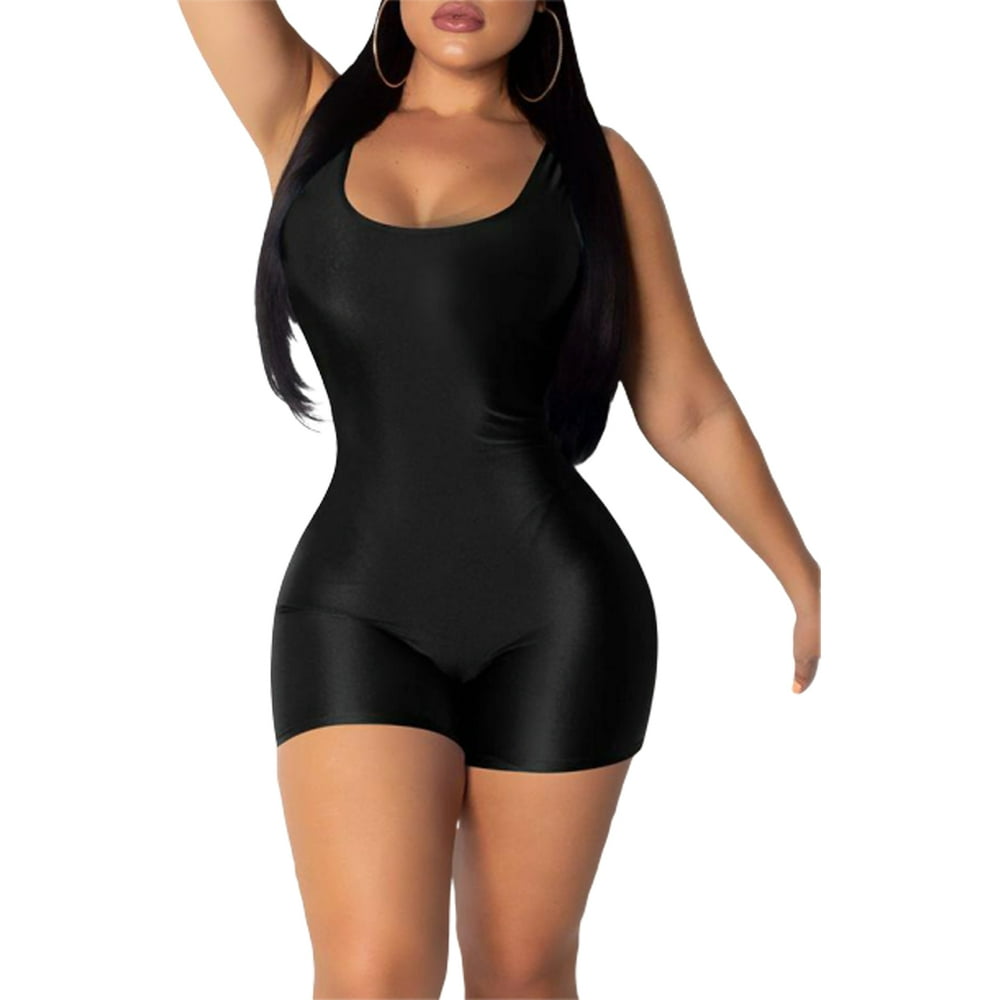 Gueuusu Women�s Sport Yoga Gym Rompers Shorts Suit