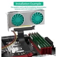 thumbnail image 5 of Adapter cable M.2 NVME to PCIE X16 adapter graphics card extension cable 90 degree PCI Express 3.0 16X to, 5 of 5
