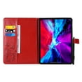 thumbnail image 3 of iPad Pro 12.9 inch 4th Generation 2020 & 2018 Case, Dteck Slim Fit Embossed Flower Pattern PU Leather Folio Stand Case with Card Holders Cover, Red Butterfly, 3 of 4