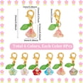 thumbnail image 2 of 1 Box 48Pcs Crochet Stitch Markers Knitting Stitch Marker Knitting Markers Small Flower Leaf Crochet Lobster Claw Clasps Charms Crochet Markers DIY, 2 of 5