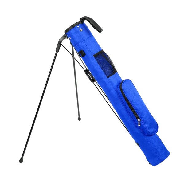 Bolsa de soporte para golf Capacidad para siete o 9 con estuche de almacenamiento con asa de soporte doblado Azul Zulema Bolsas de golf