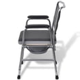 thumbnail image 2 of vidaXL Commode Chair Steel Black, 2 of 5