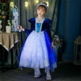 thumbnail image 2 of Elsa Déguisement pour Filles Elsa Robe de Princesse Tenue de Cosplay d'Anniversaire, 2 of 6