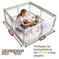 thumbnail image 4 of Beavtaens Baby Play Mat for Floor, Fits 50x50 Playpen, Non-Slip, Soft for Infants, 0-4 Years, Animal, 4 of 9