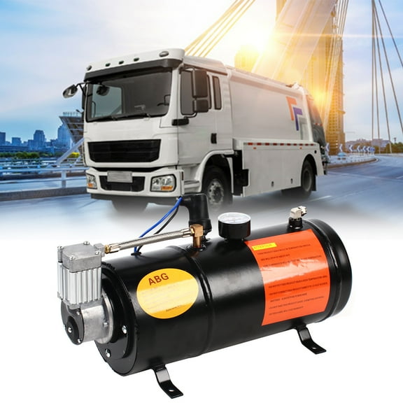 Miumaeov 150 Psi Air Compressor 3L   Four Tube Horn / Trumpet Train Horn For Car Air Horn for Truck Tractors Vans Motorcycles Boat