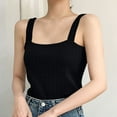 thumbnail image 2 of cfhntfmh Women's Sleeveless Tank Tops Knit Square Neck Ribbed Shirts Summer Casual Basic Tanks Going out Clothes Outfit, 2 of 3