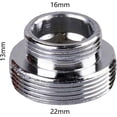 thumbnail image 2 of shiyou-Faucet Aerator Adapter - Male Thread M16 to Male Thread M22, Suitable for Kitchen Faucet Adapter Kit Connection, (M16-M22), 2 of 4