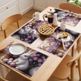 thumbnail image 5 of Easter Bunny Eggs Placemats Set of 8, Spring Flowers Non-Slip Place Mats Washable Table Mats for Kitchen Dining Table Decorations Indoor/Outdoor, 5 of 9