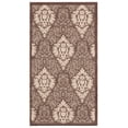 thumbnail image 2 of Safavieh Courtyard Jessie Damask Indoor/Outdoor Area Rug, Chocolate/Natural, 2'7" x 5', 2 of 10