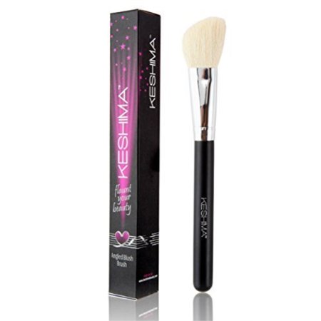 Angled Blush Brush/Contour Brush By Keshima - Best Brush for Contouring, Blush and Bronzer Makeup