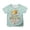 Mint Green, variant on Girls Casual Short Sleeve Tee for Everyday Wear Graduation Photo Outfit Spring Summer Fall Comfortable Breathable Loose Fit Top for Kids, 3-4 Years, Grey