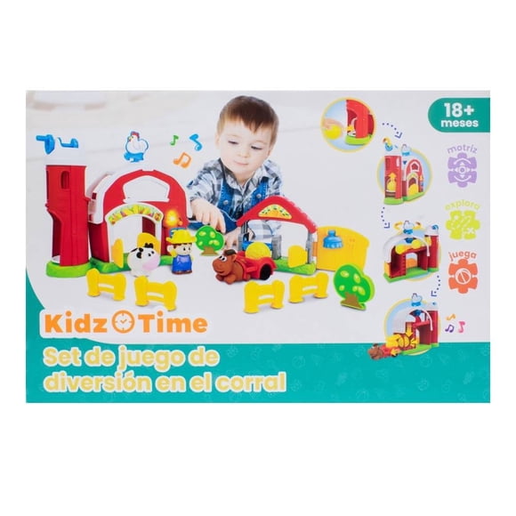 Set de Juego Kidz Time de Corral Granja Divertida Multicolor