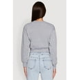 thumbnail image 5 of Womens Fleece Lined V-Neck Crop Sweatshirt, 5 of 5