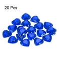 thumbnail image 3 of Uxcell 20Pcs Acrylic Heart Rhinestone 25mm Flat Back Plastic Gems for Jewelry Making, Dark Blue, 3 of 7