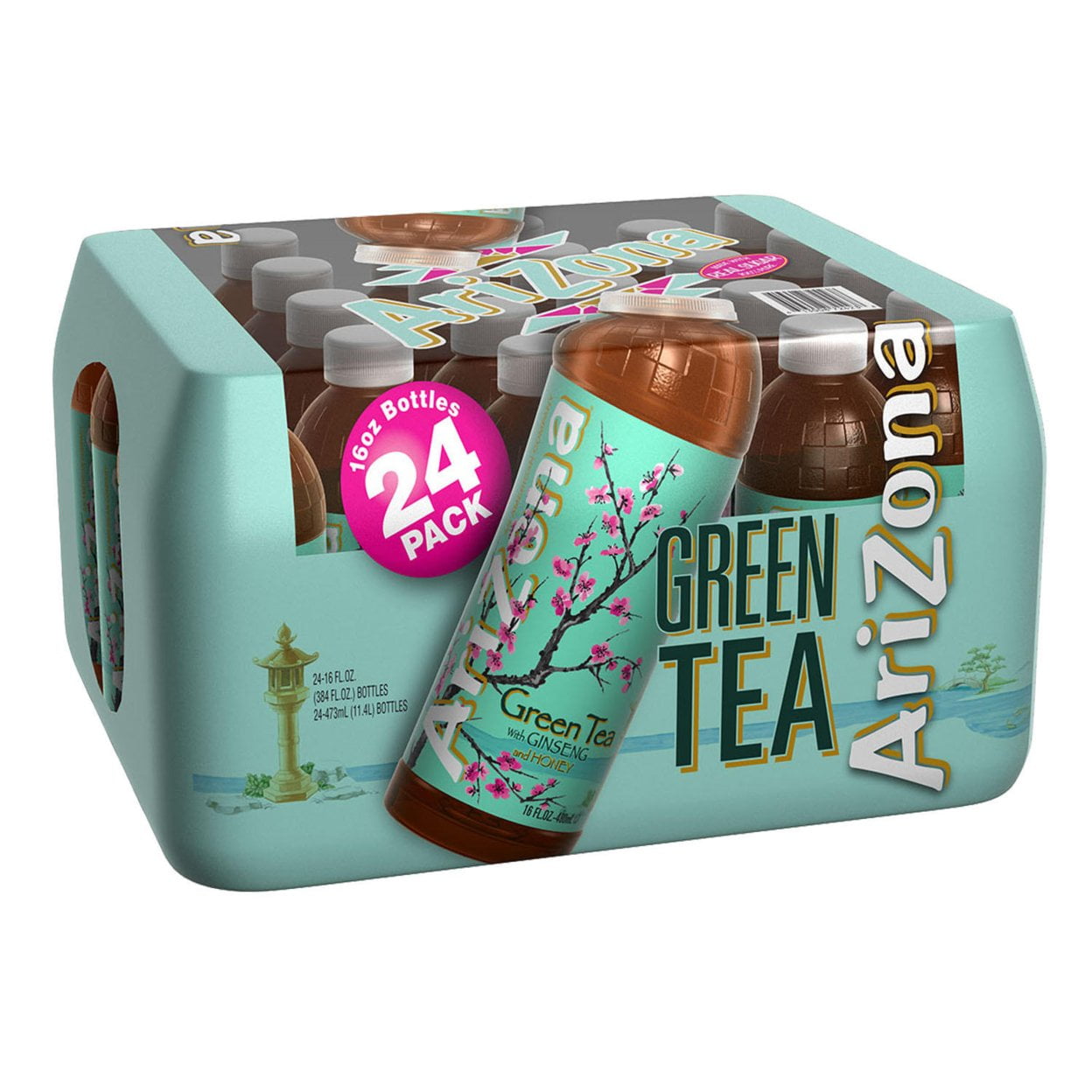 Arizona Green Tea Ginseng And Honey 24 16 Ounce Walmart