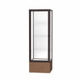 thumbnail image 5 of Waddell 576WB-SN-SS Monarch 24 x 72 x 24 in. Silver Swirl Base Unlighted Floor Display Case, White Back - Satin, 5 of 7