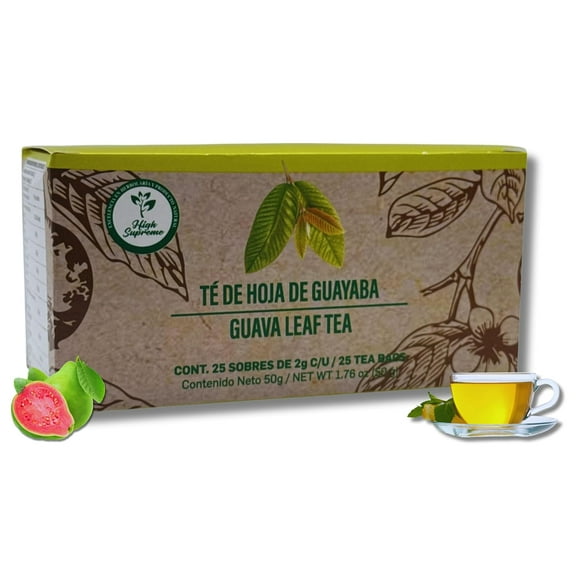 Té de Hoja de Guayaba (Guava Leaf Tea) – 100% Natural, Vegan | 25 Tea Bags