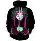 thumbnail image 3 of Sudadera con capucha con estampado 3D de pesadilla antes de Navidad para hombres y mujeres, sudaderas con capucha de Jack Skellington Sally, sudaderas con capucha de Cosplay de terror de Halloween, re, 3 of 5