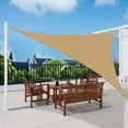 thumbnail image 3 of LA TALUS Sun Shade Sail Multi-sizes Triangle Waterproof UV-Proof Polyester Oxford Cloth Garden Patio Sand UV Block Canopy Awning Outdoor Supplies Red size A, 3 of 13