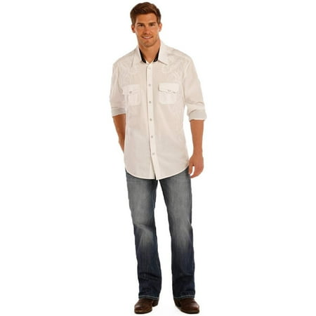 Pepe Jeans Running Jeans Rock & Roll Cowboy Flex Double Barrel Relaxed Straight Leg Jean with Heavy Curve Running Stitch (32x34) - M0S1444 ()