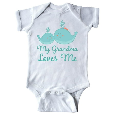 

Inktastic My Grandma Loves Me Gift Baby Boy or Baby Girl Bodysuit