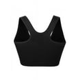 thumbnail image 5 of Women's Seamless Sport Bra Active Gym Yoga Workout Sports Bras Wireless Zip Front Mesh Racerback High Impact, 5 of 5