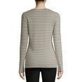 thumbnail image 5 of Time and Tru Women's Long Sleeve Rib T-Shirt, 5 of 6
