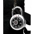 thumbnail image 2 of Candado pequeño con combinación mecánica y cerradura de marco de 50 mm para equipaje, mochila y cajón, ideal para taquillas., 2 of 5