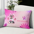 thumbnail image 2 of Faith Love Hope Schnauzer Breast Cancer Awareness Survivor Pillowcase Double Sided Miniature Schnauzer Dog Lover Pillow Case Covers - 02017, 2 of 3